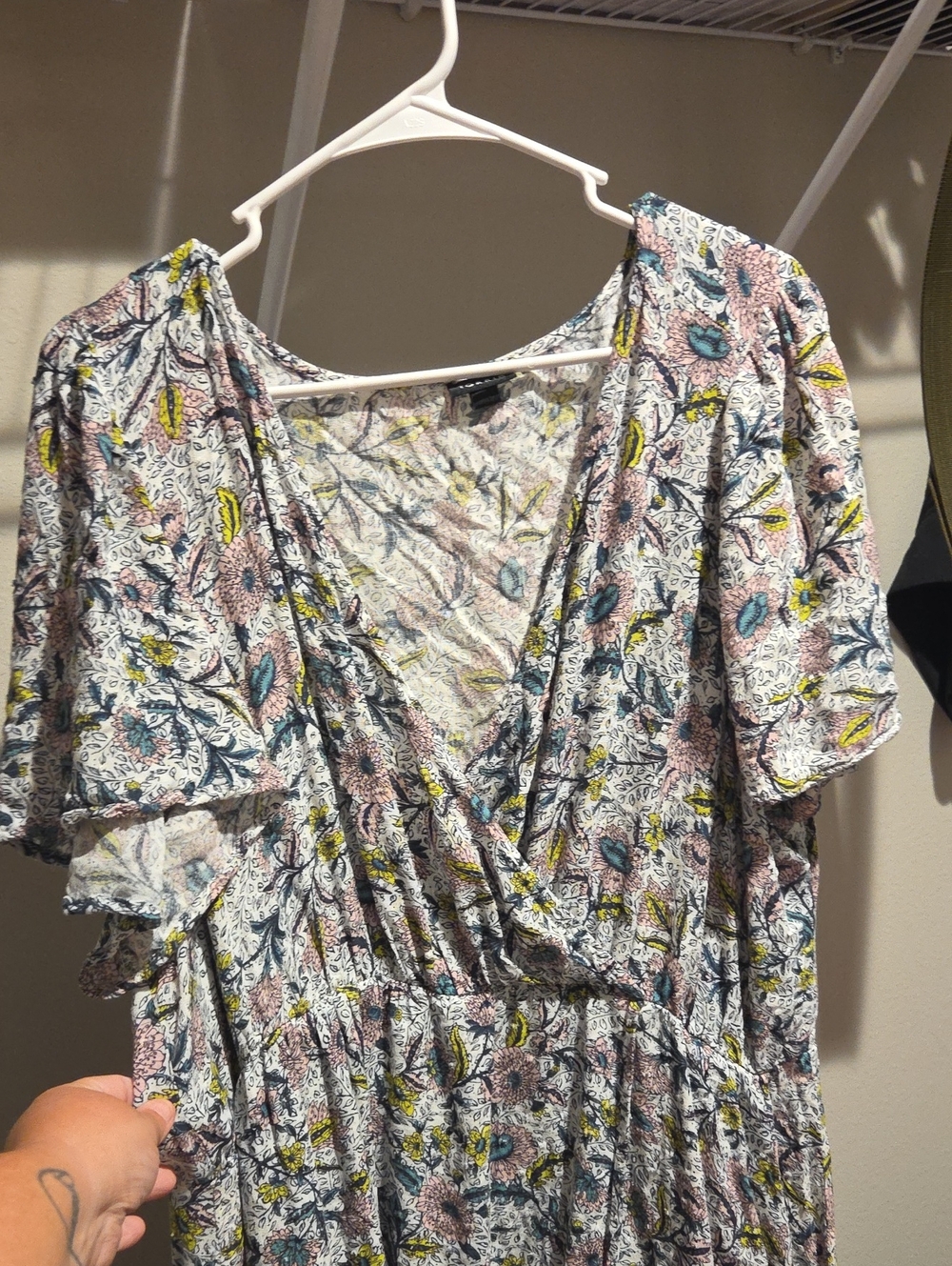 torrid Floral Maxi Dress in Cream, Pink, Blue, Yellow